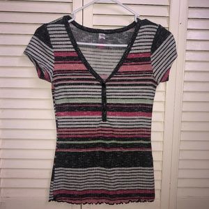 Cute striped top xs